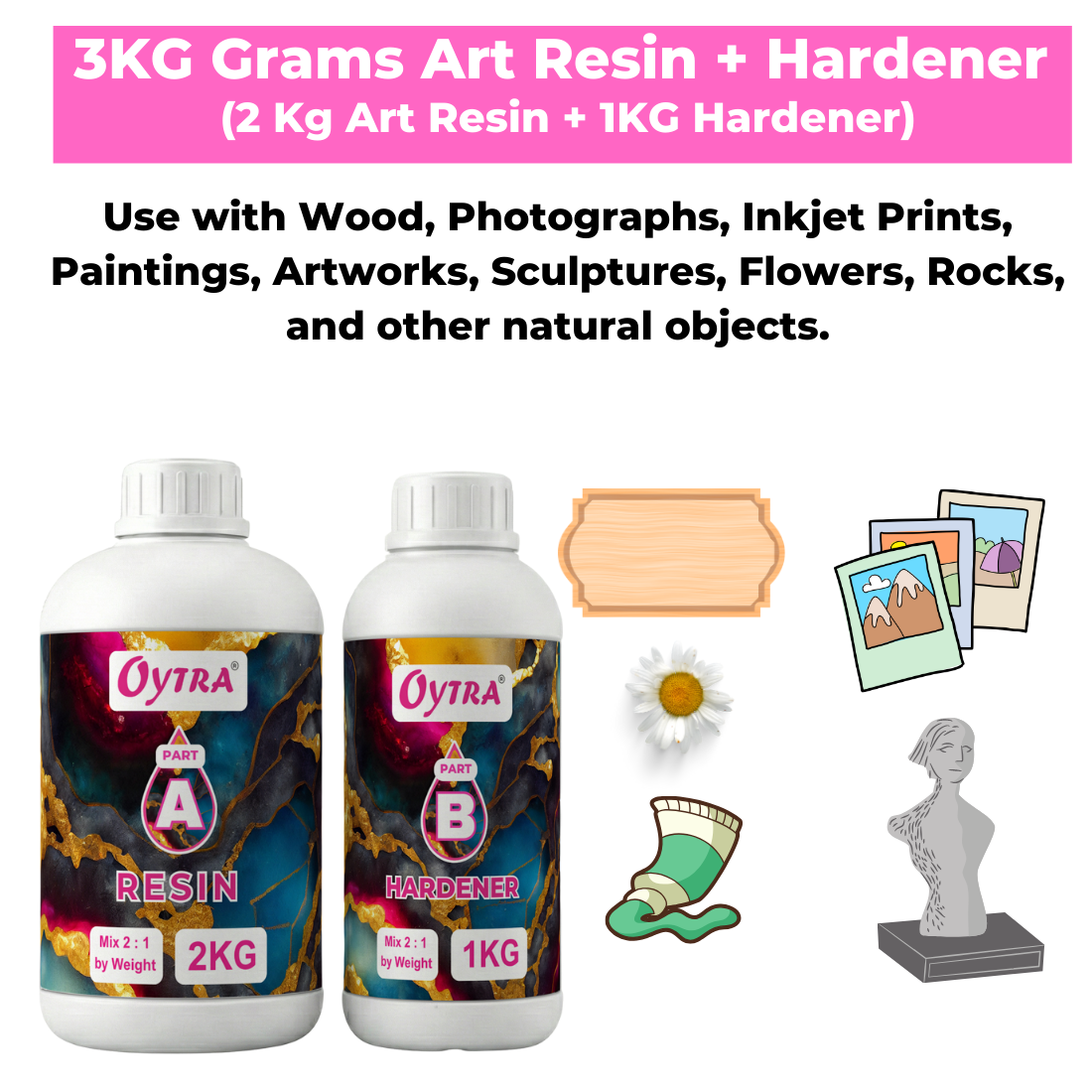 3 Kg Art Resin Hardener 2:1