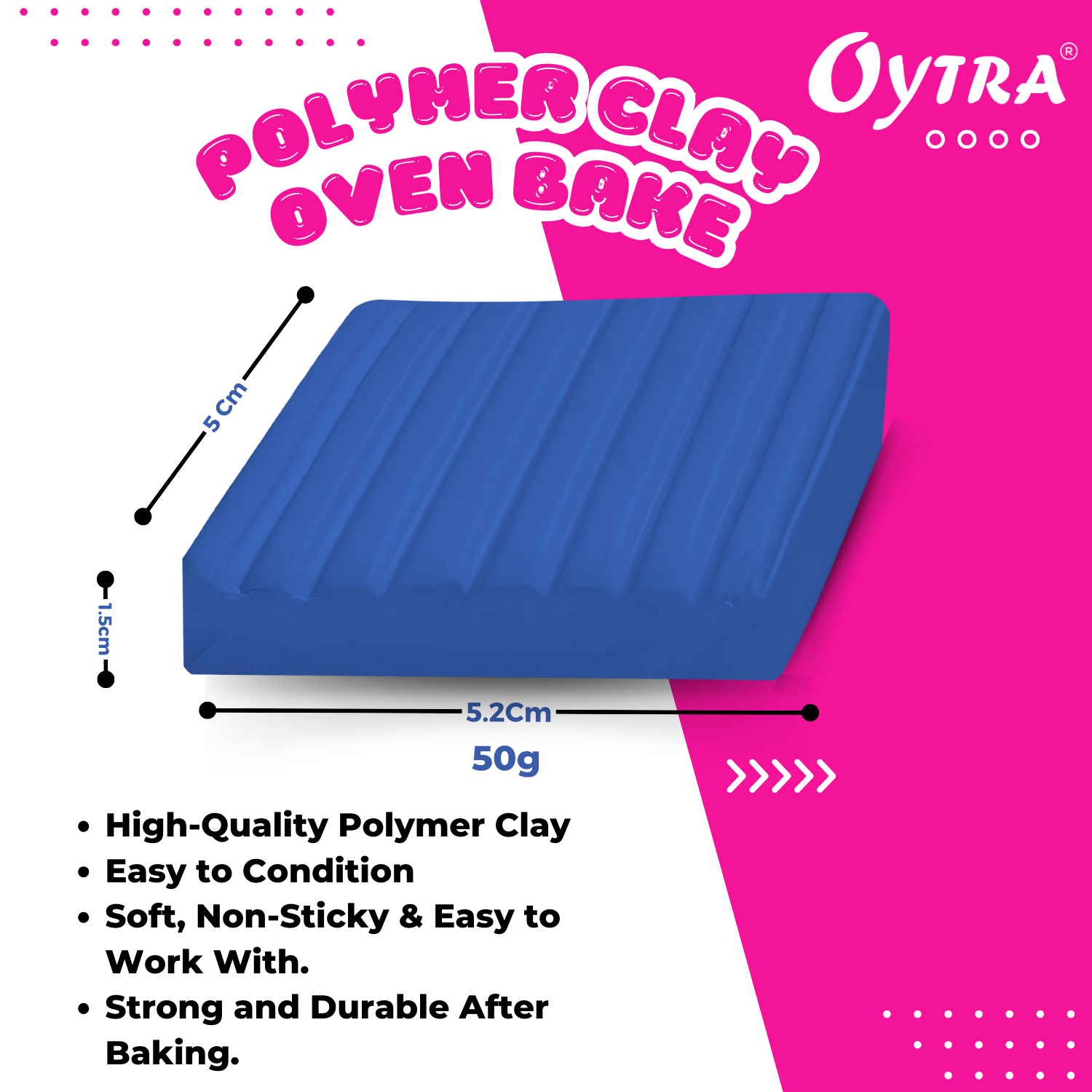 Oytra 6 Colors Polymer Clay Basic 50 Gram Each