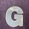 3D Silicone Resin Mould Alphabet G (4inch)