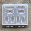 8 Cavity Earring Silicone Resin Mould