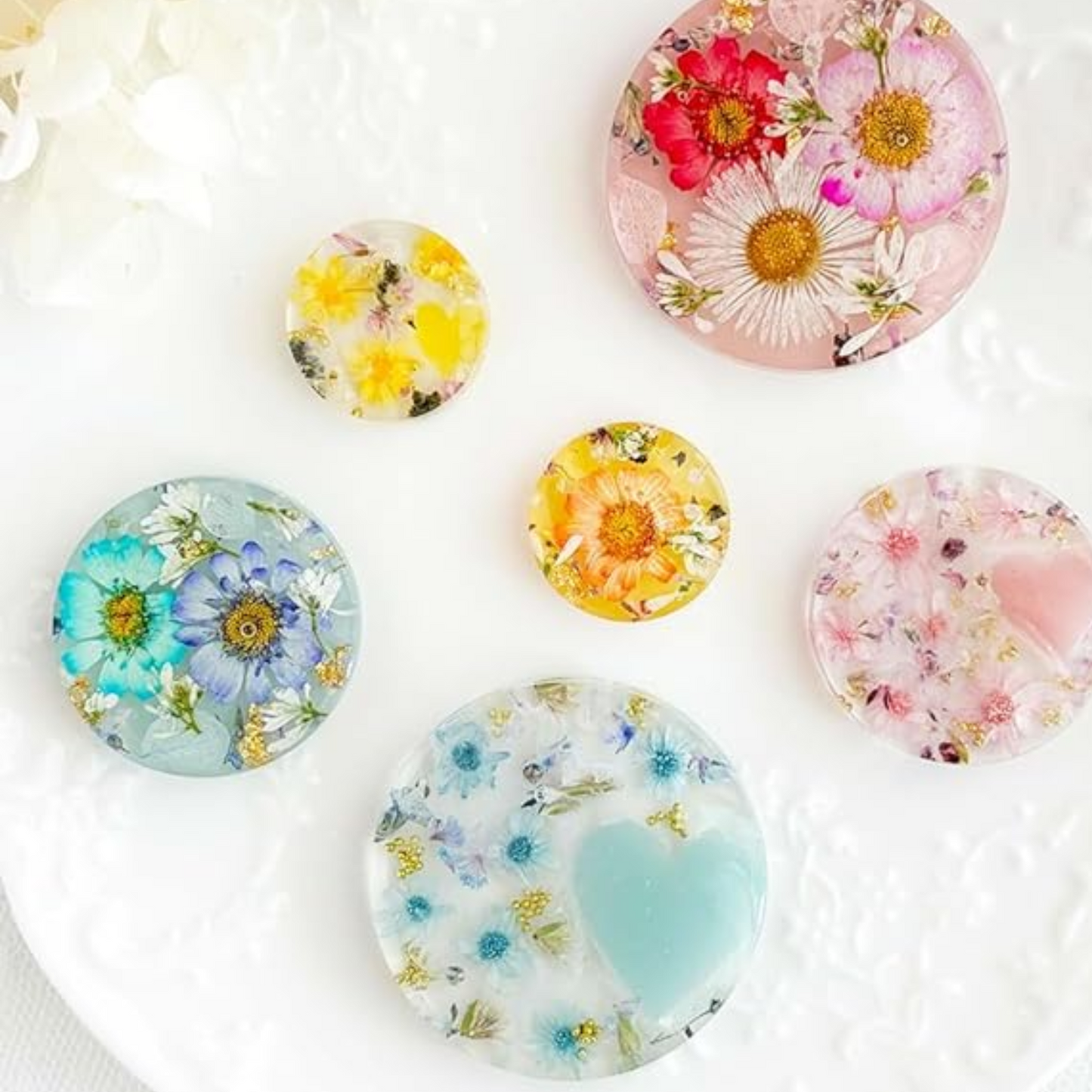 6 Cavity Round Shape Resin Mould