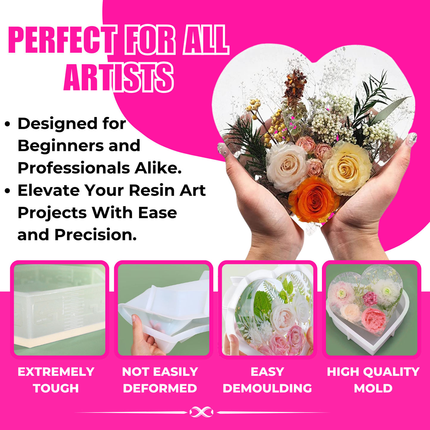 Wedding Heart Resin Mould