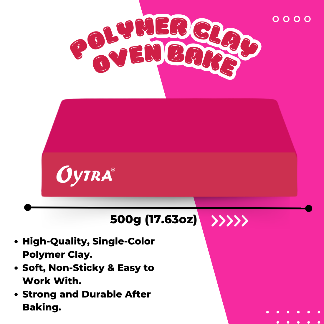 500g Polymer Clay SIGNATURE Series (02 Crimson Red)