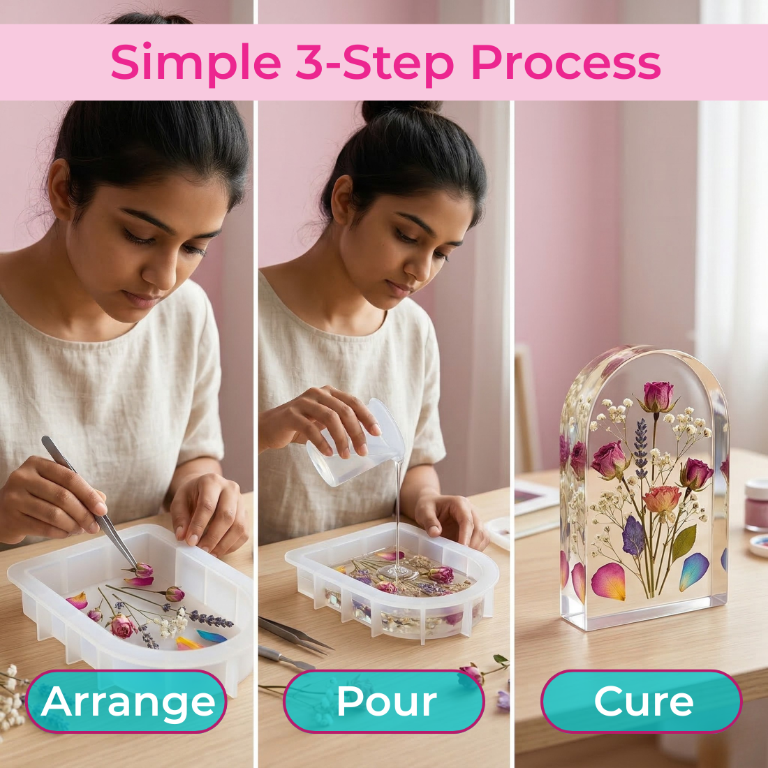 Resin Art Mould Deep Oval For Keepsake
