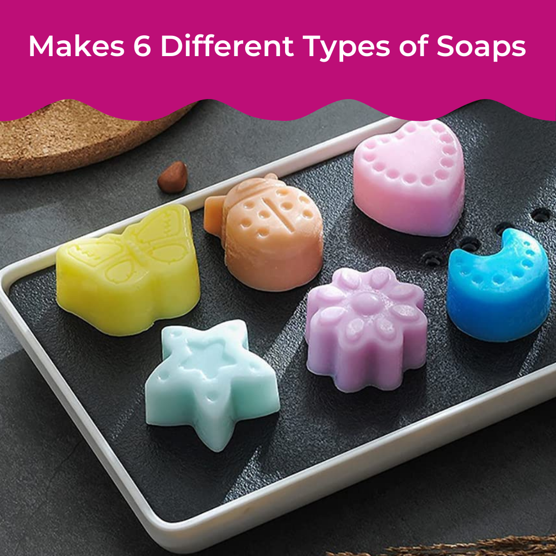 Oytra Soap Making Kit, 7 Mould Shapes, Science Experiment & Girls, Safe &  Non - Toxic Kit for Birthday Gifts