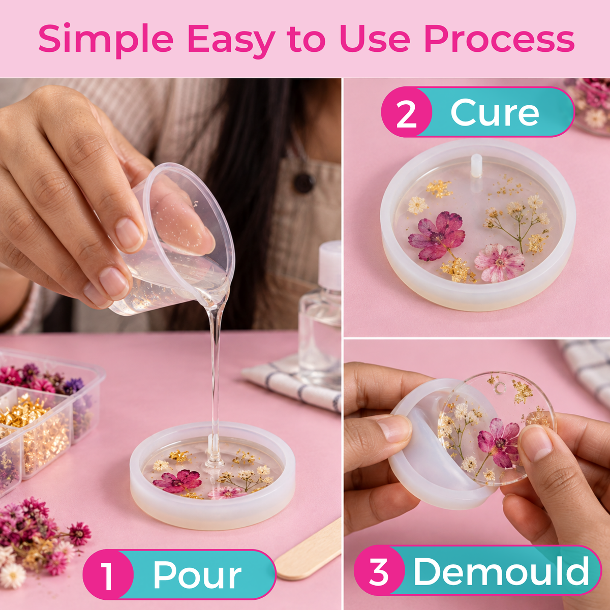 Resin Mould  Circle Shape 2 Inches