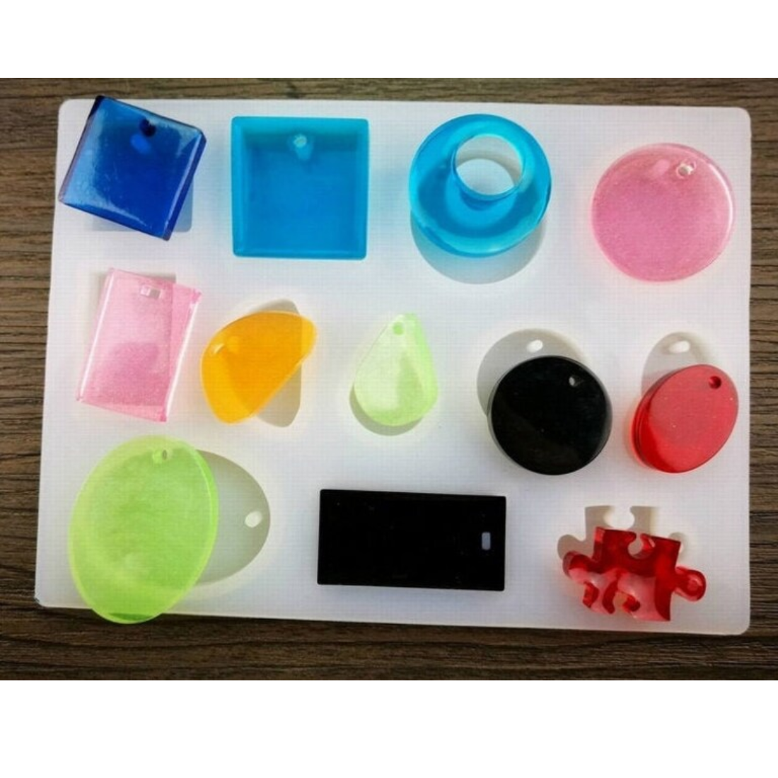 Resin Art Mould 12 Cavity for Pendant Jewellery