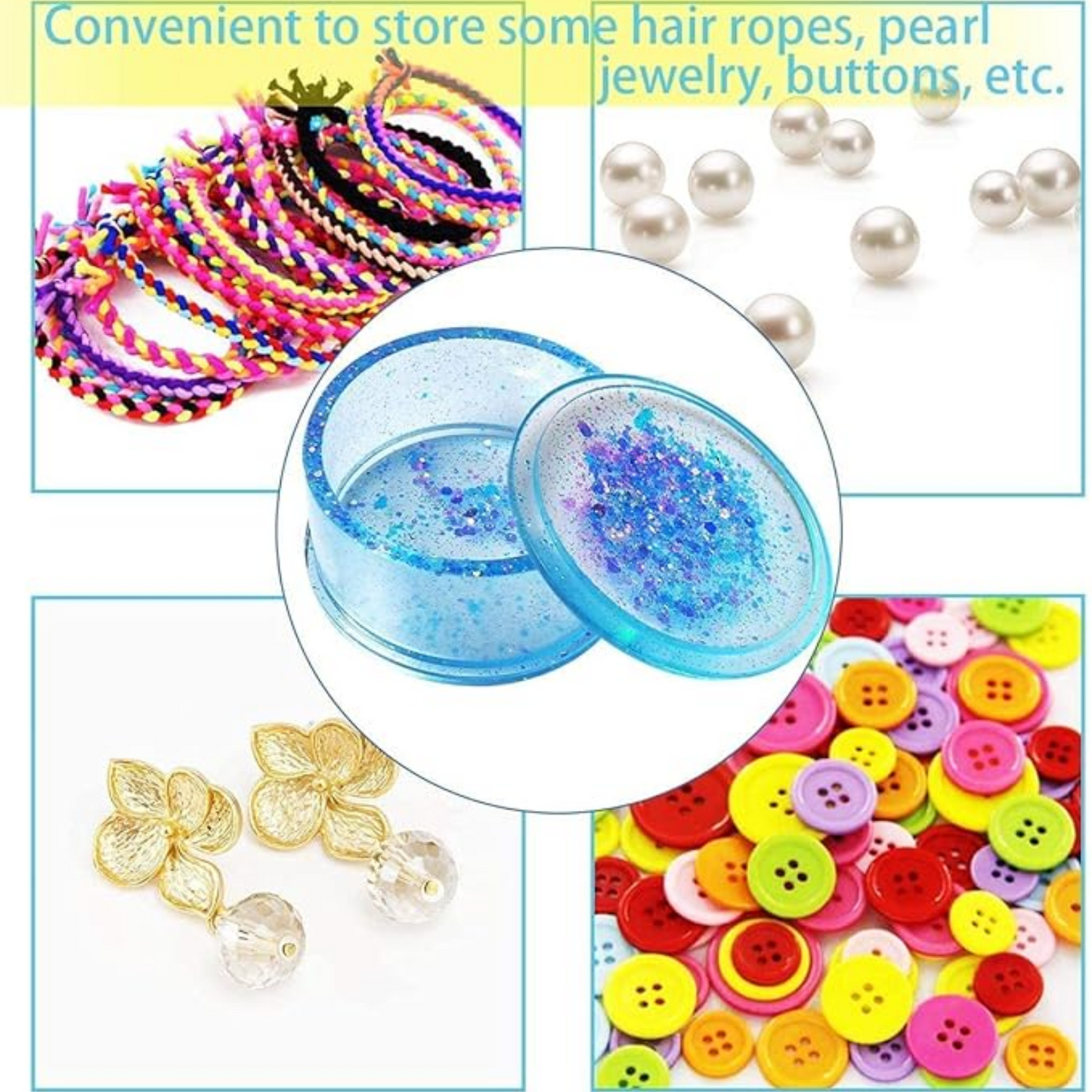 Round Gift Box Resin Art Mould