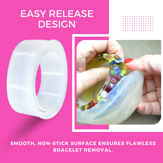 4pcs Bangle Mould Set Silicone Resin Molds