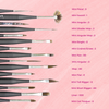 15 Paint Brushes Mini Spotter Detailer Liner Set