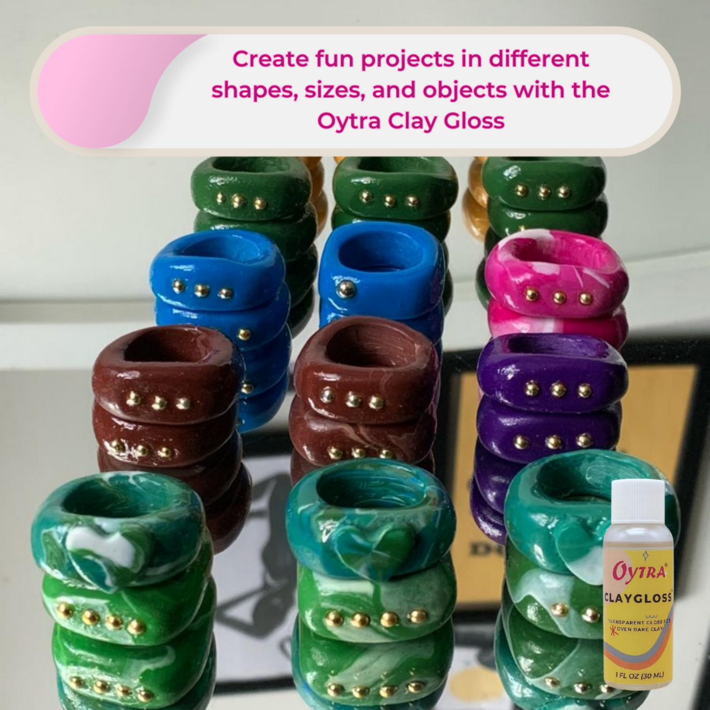 Polymer Clay Afterbake Gloss Glaze Transparent 30 ml