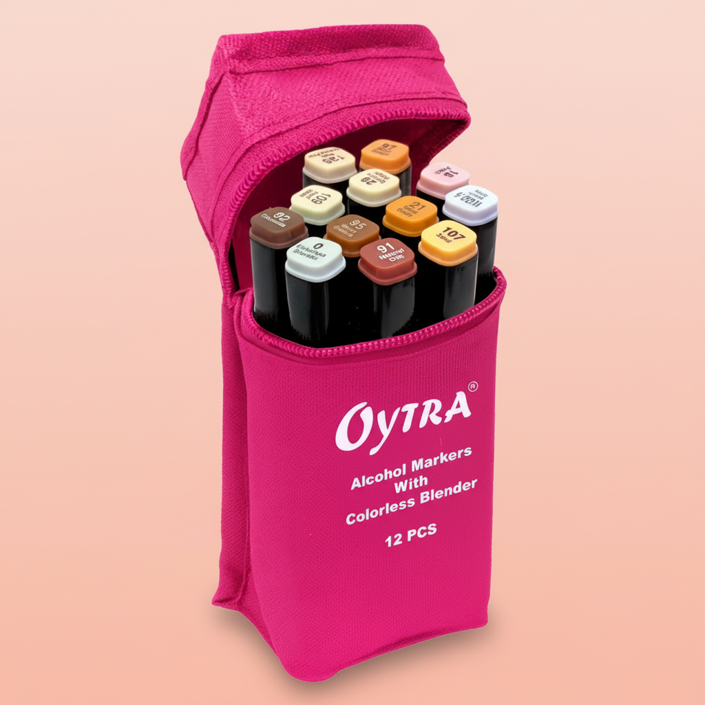 Alcohol Paint Markers - 12 Color Set