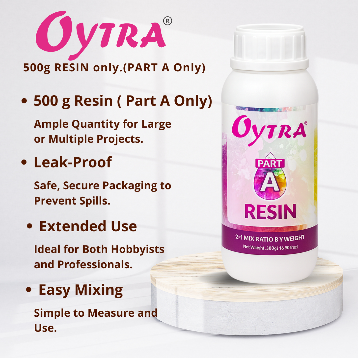 500 Grams Art Resin 2:1 Part A Only