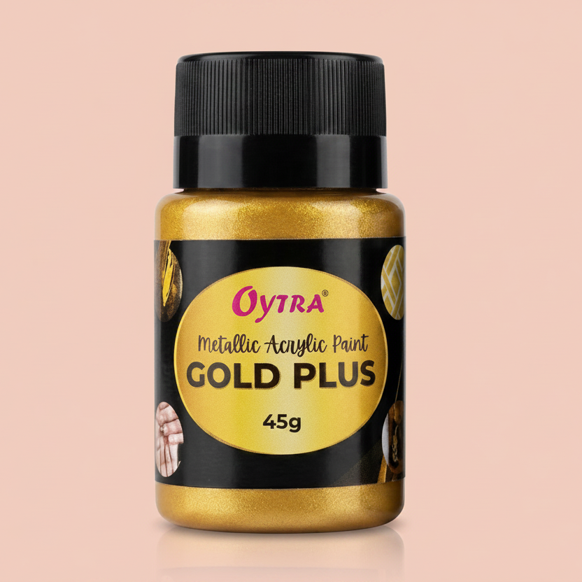 45 Grams Metallic Acrylic Paint (Gold)