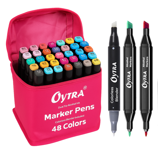 Alcohol Sketch Pen Markers (48 Colors)