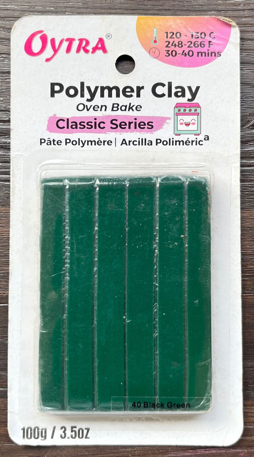 Polymer Clay Oven Bake Classic Series Black Green 40