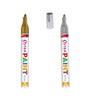 Oytra Paint Marker Pens Permanent Waterproof Oil Based Individual pens Works and All Surfaces, Wood, Fabric, Steel, Glass (Gold, Silver)