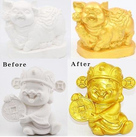 100ml Gold Acrylic Paint Metallic Color Pigment Waterproof Gypsum Toys  Statuary Coloring DIY Textile Painting Graffiti Colorant Artist Inks Paints