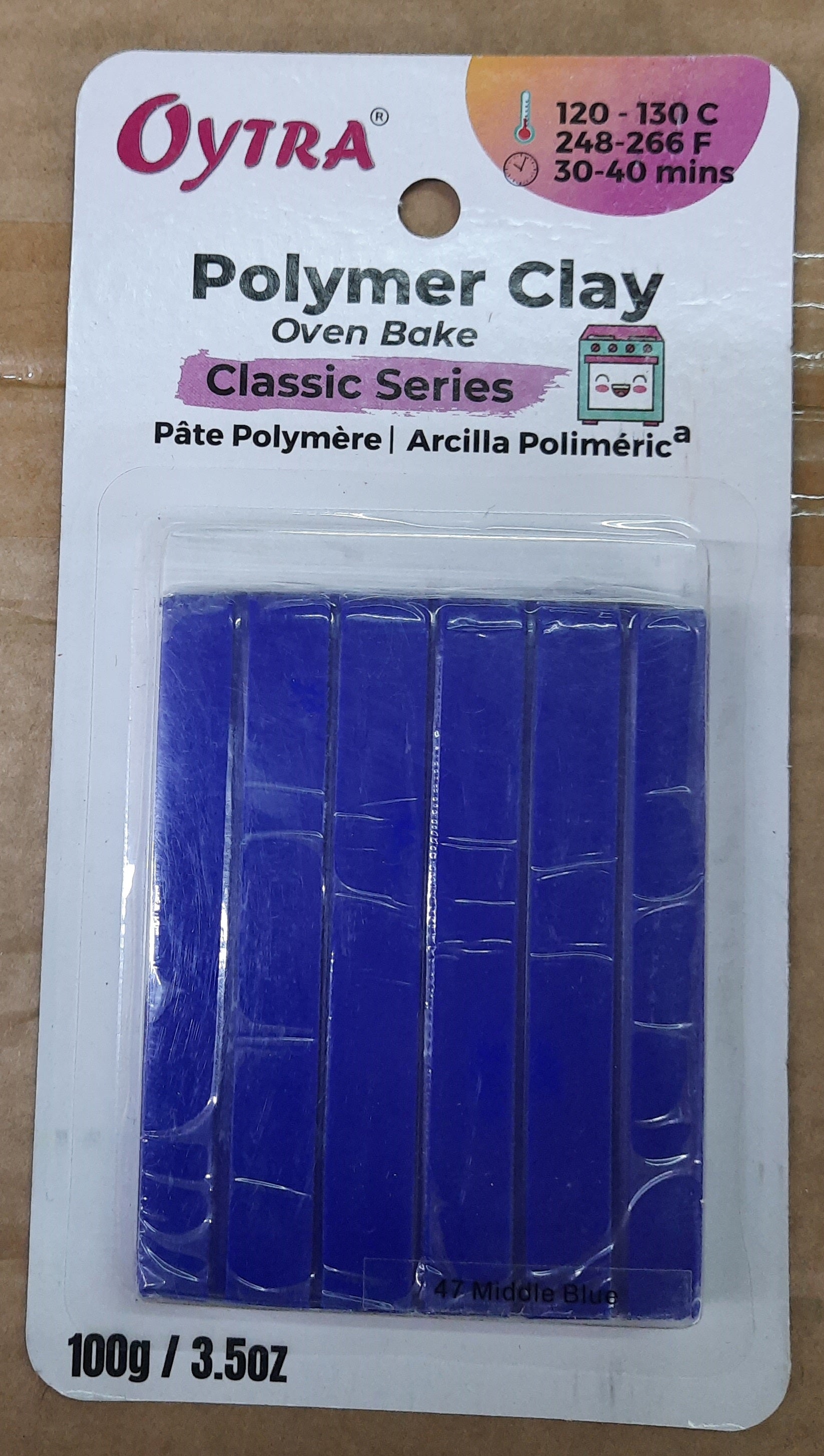 Polymer Clay Oven Bake Classic Series Middle Blue 47