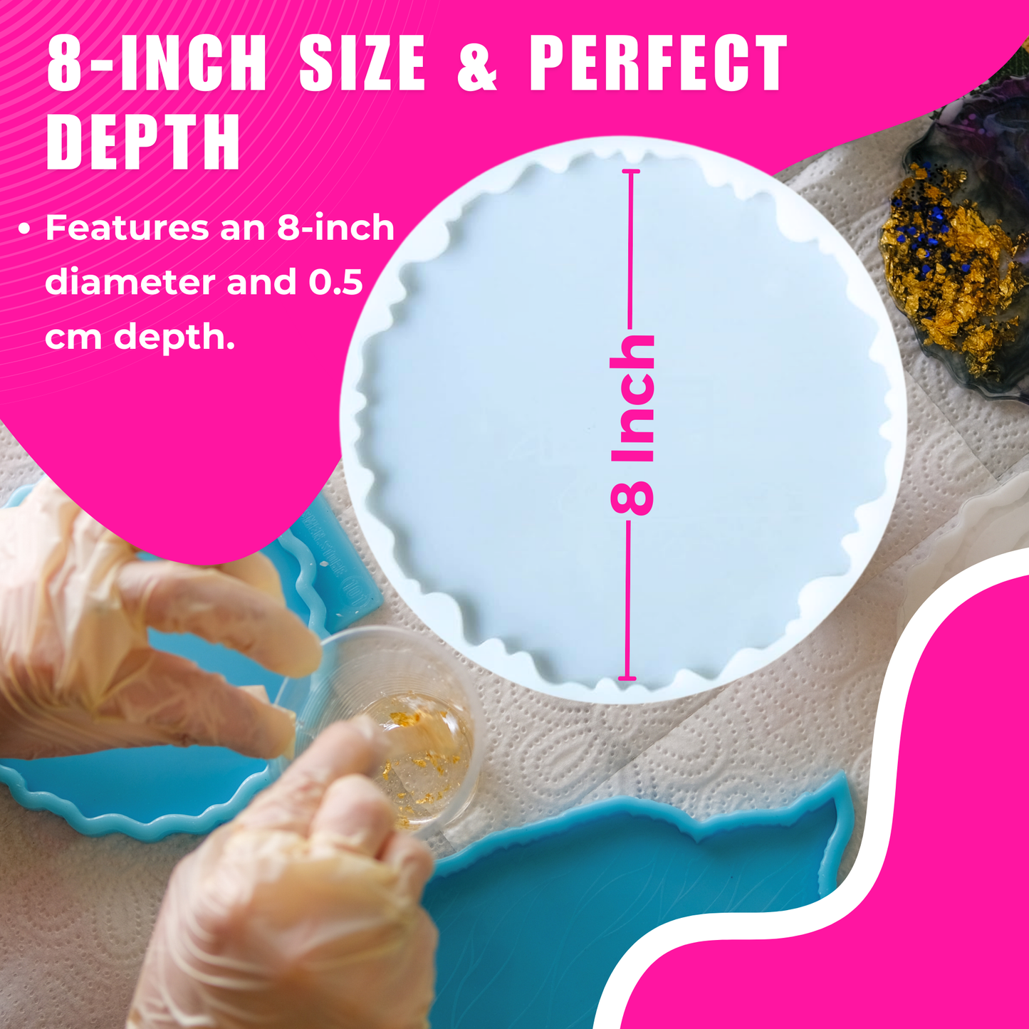 Agate Resin Mould Medium (8 Inch)