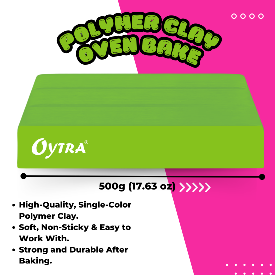 500g Polymer Clay SIGNATURE Series (32 Lemon Green)