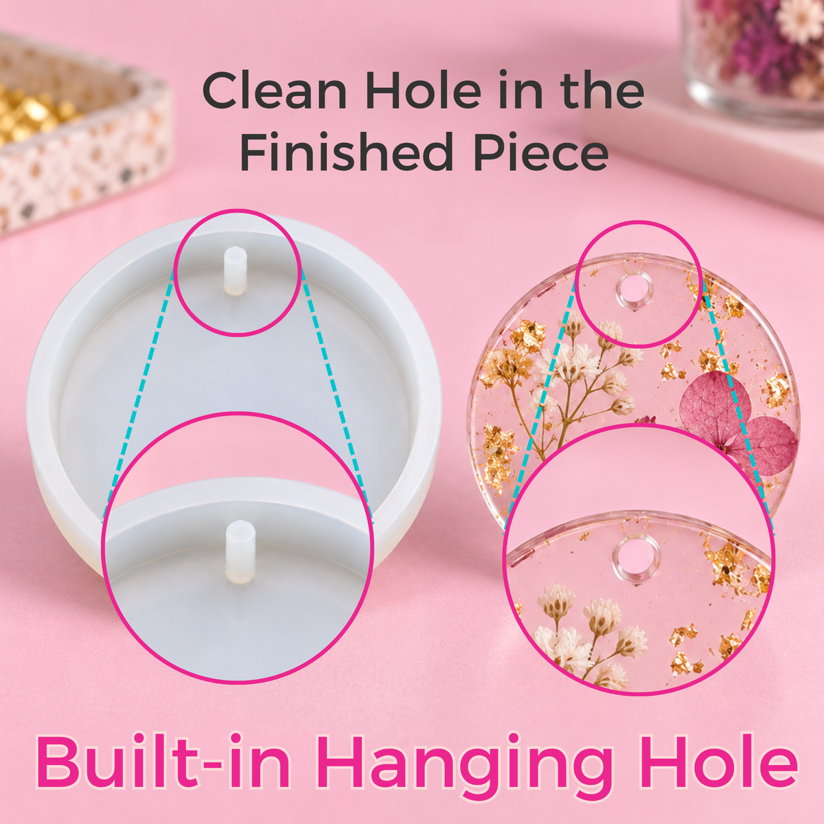 Resin Mould  Circle Shape 2 Inches