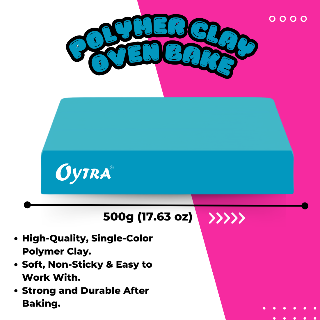 500g Polymer Clay SIGNATURE Series (15 Teal Blue)