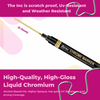 Gold Liquid Mirror Chrome Marker 2-3mm Tip Paint Markers for on Any Surface DIY