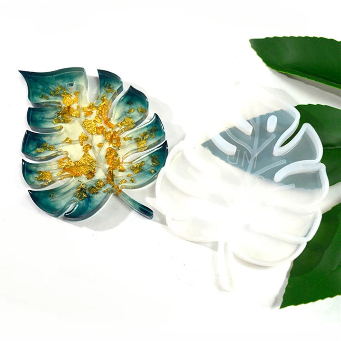 Leaf Coaster 5" Silicone Resin Mould