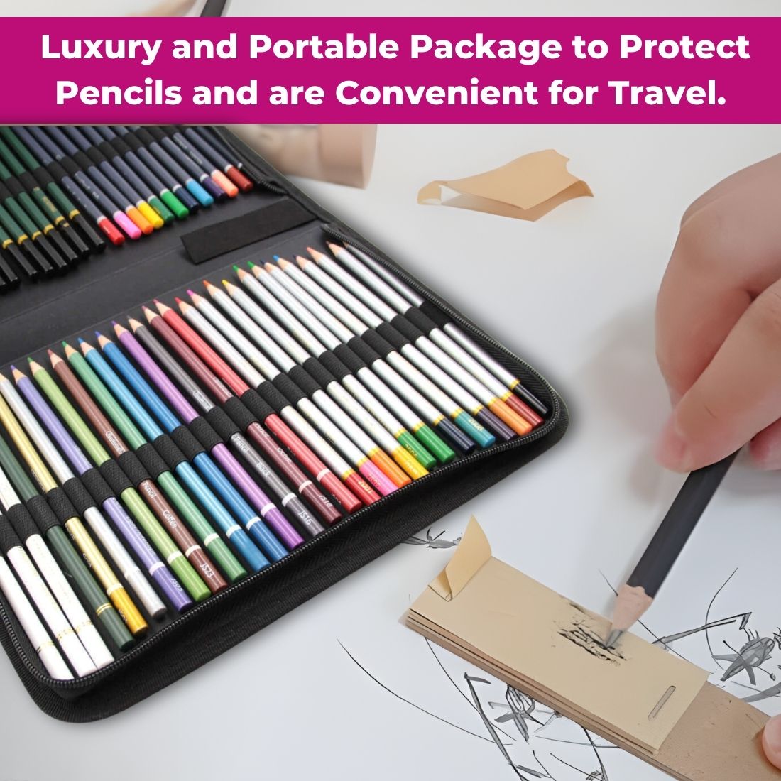 Oytra Pencil Sketching Kit 75 Pcs for Potrait