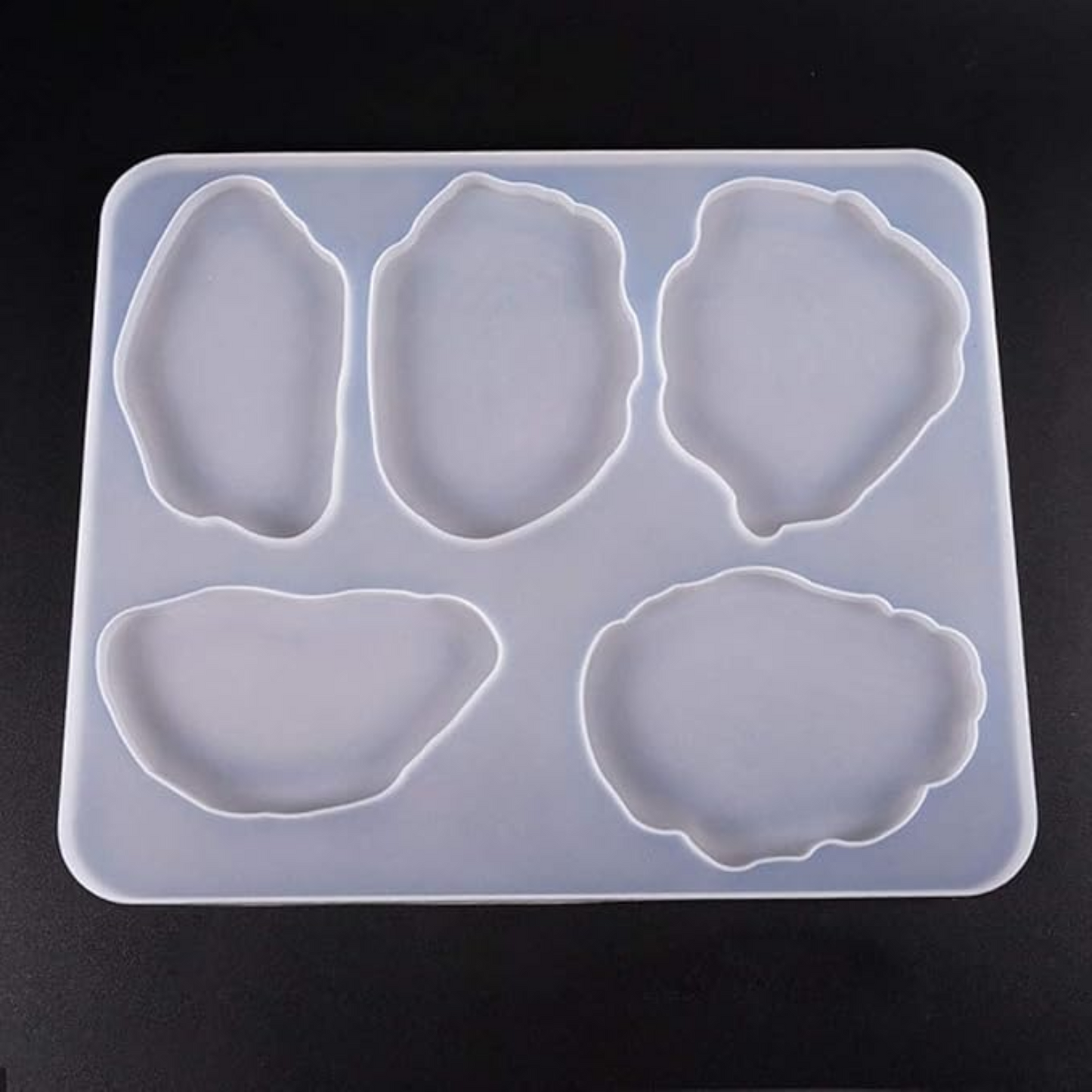 5 Cavity Resin Coaster Silicone Moulds