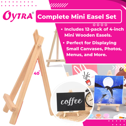 5 Inch Mini Wooden Easel Stand Set of 12 - image 3