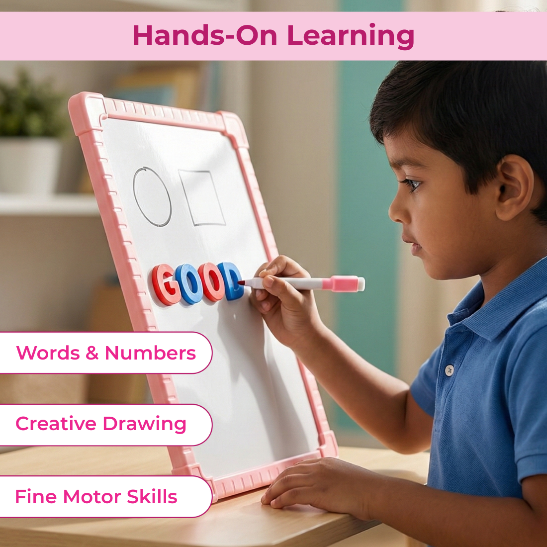 Magnetic Whiteboard With Marker