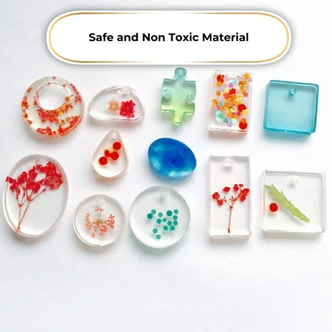 Resin Art Mould 12 Cavity for Pendant Jewellery