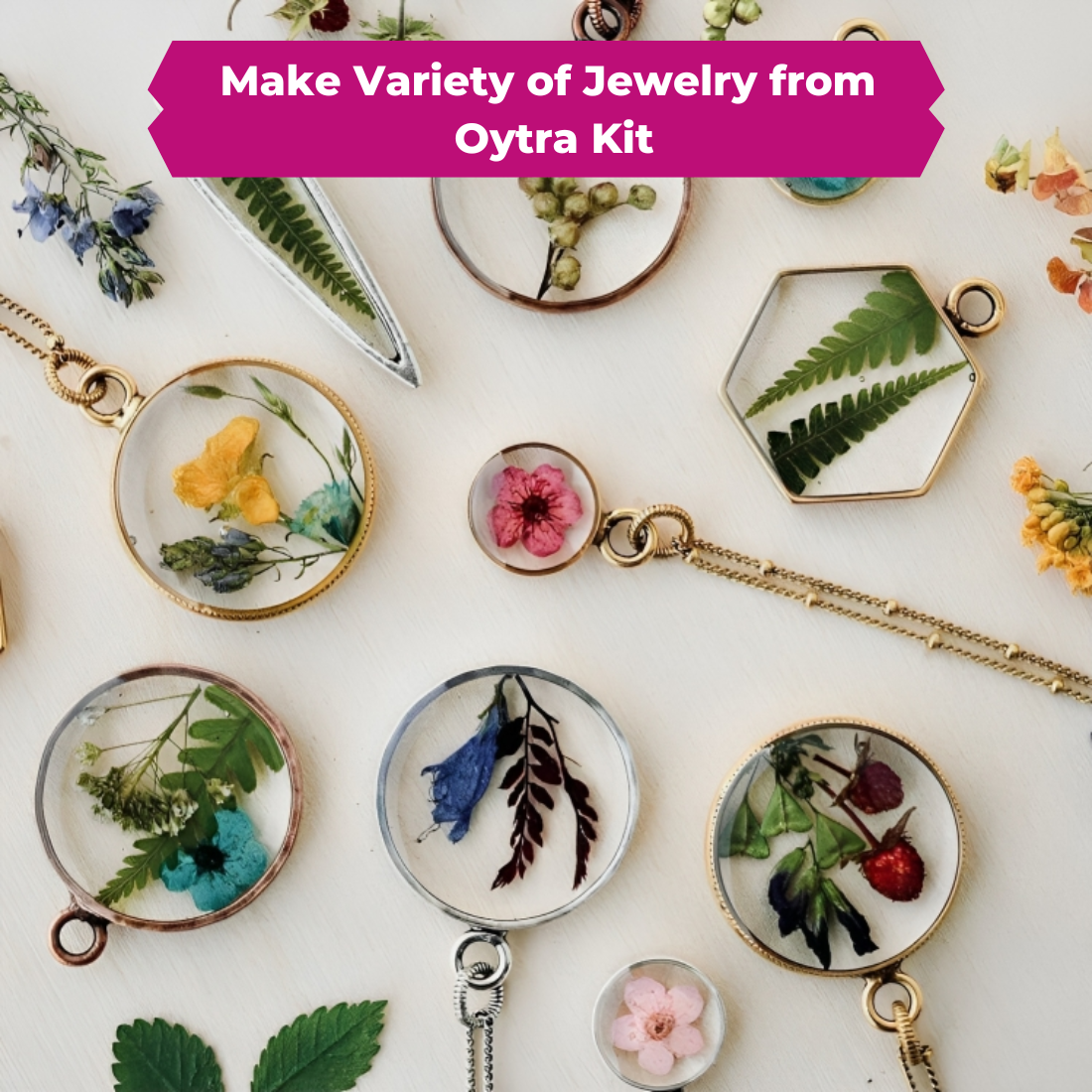 Oytra Resin Jewellery Making Kit Crystal Clear UV Resin Liquid Transpa