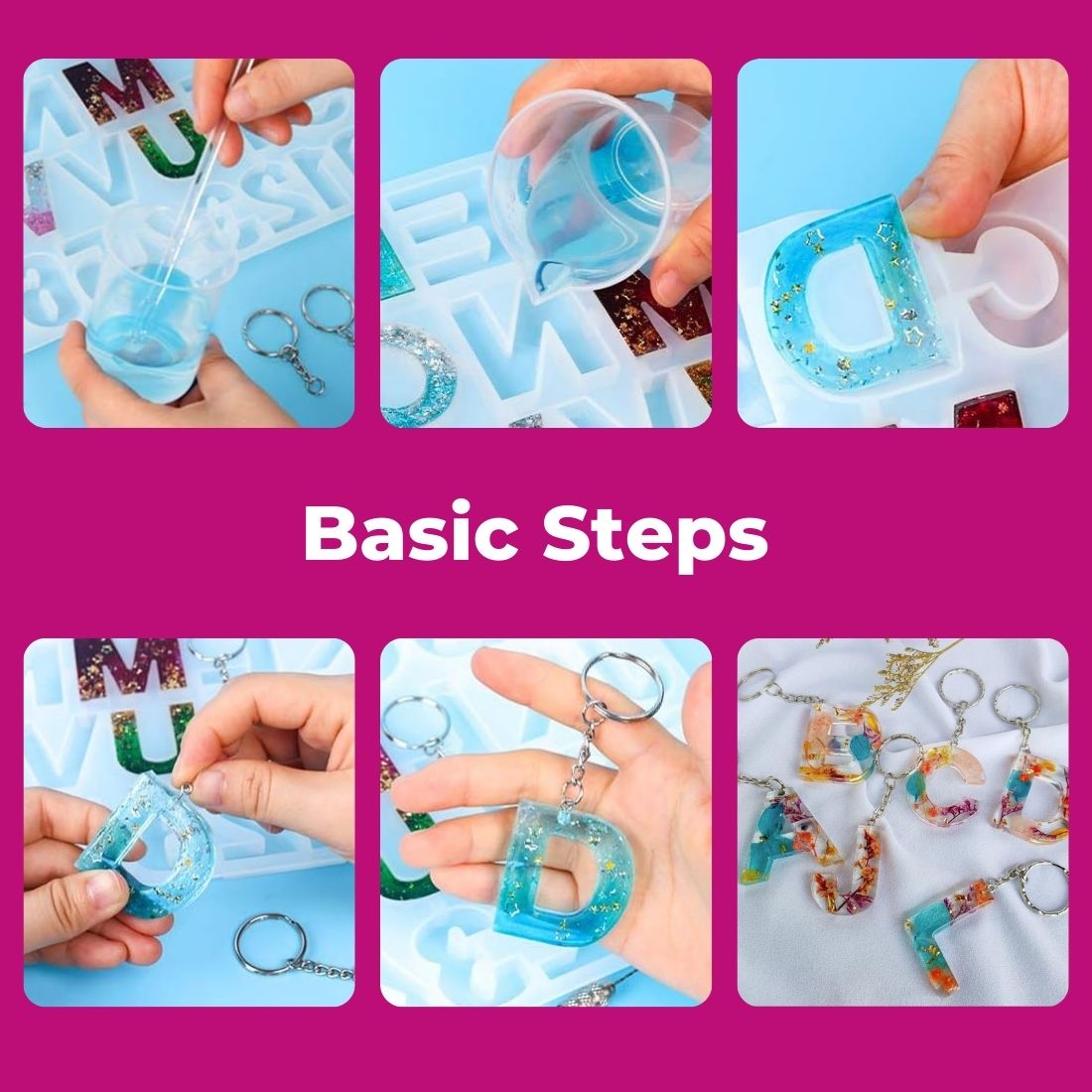 Resin Art Kit - Keychain DIY Making (RESINKIT-10)