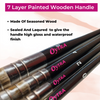 Oytra Mop Brush 4 Pcs Set for Artists Painting Calligraphy Watercolor Quill Oil Acrylics with Wooden Handle Vegan Soft Bristles