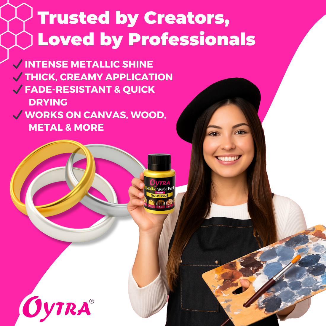Metallic Acrylic Color Paint Combo