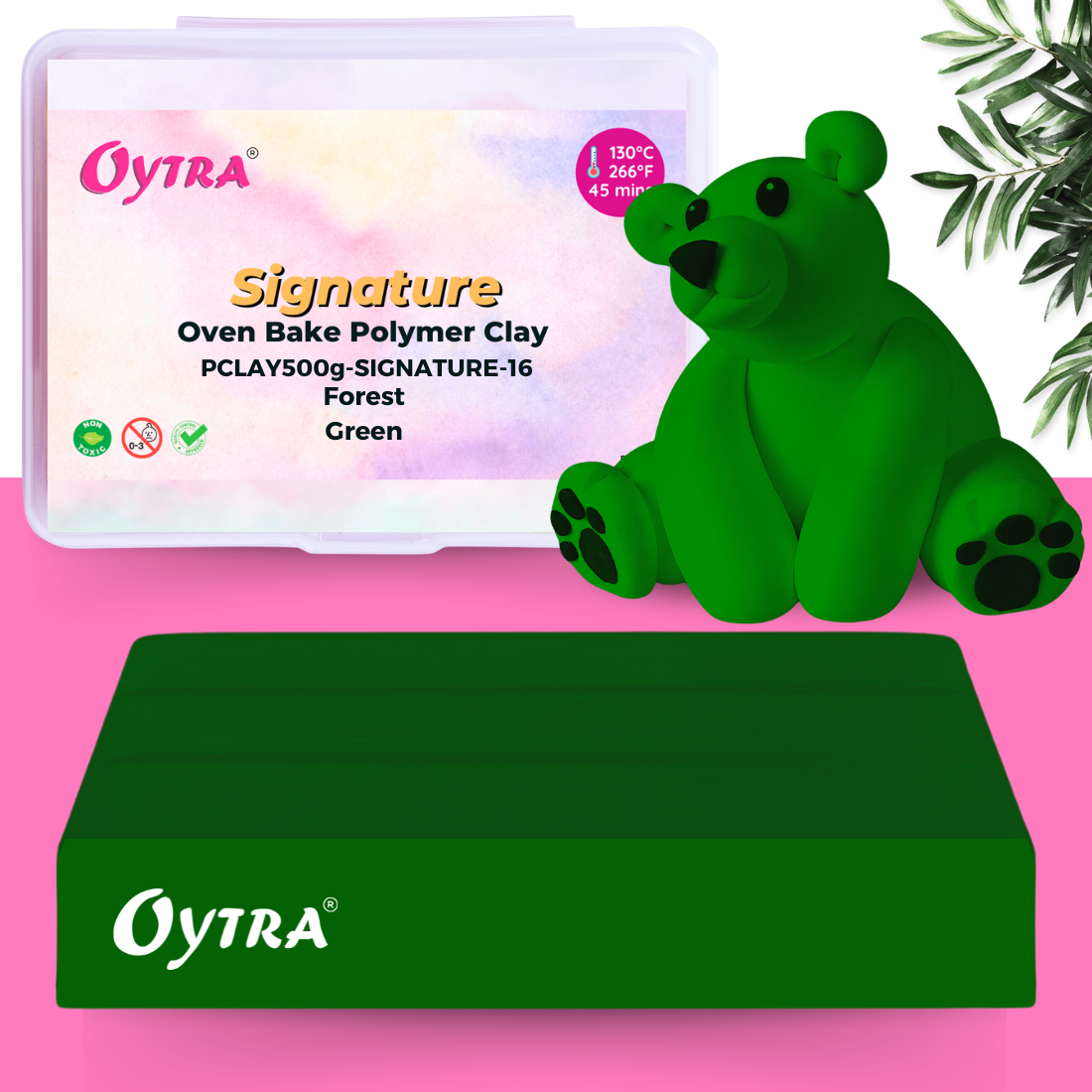 500g Polymer Clay SIGNATURE Series (16 Forest Green)