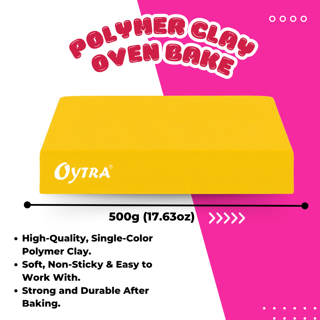 500g Polymer Clay SIGNATURE Series (07 Banana Yellow)