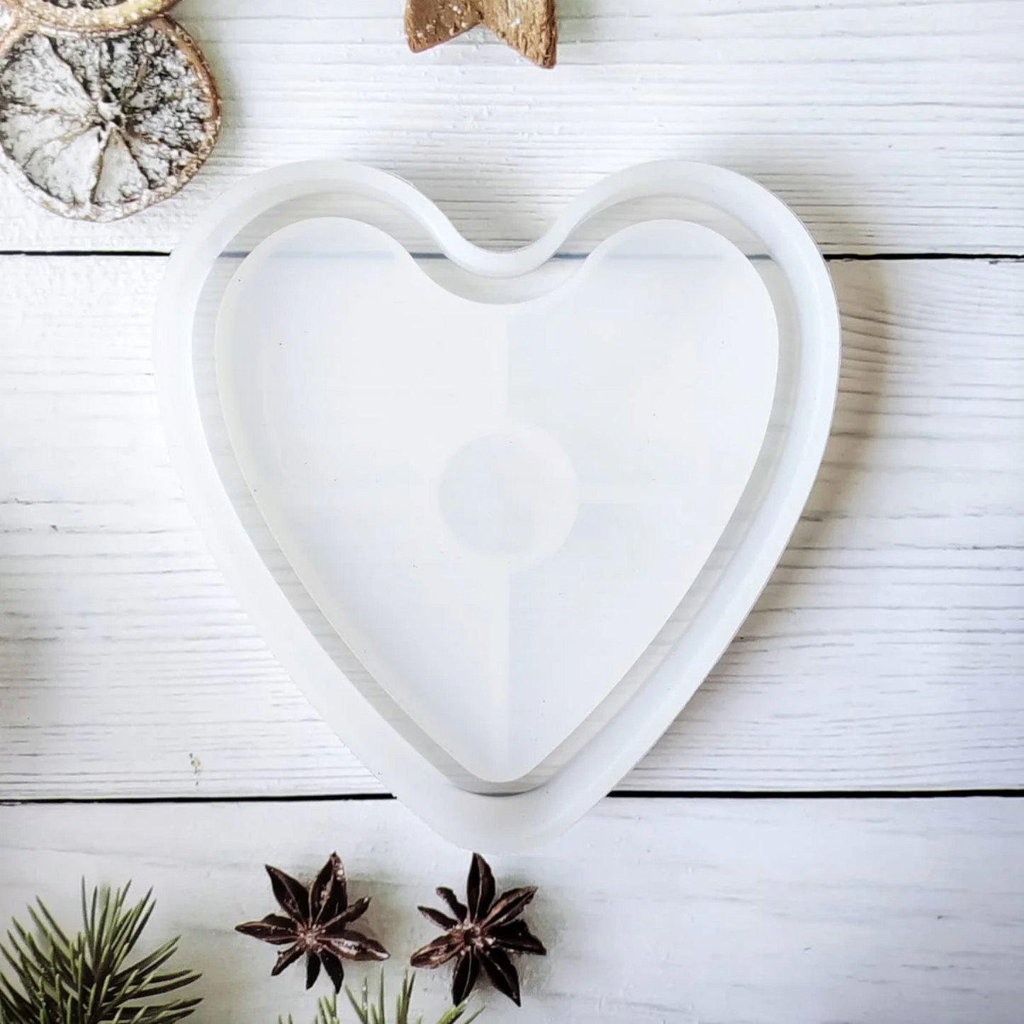 Resin Heart Border Mould 4 Inch