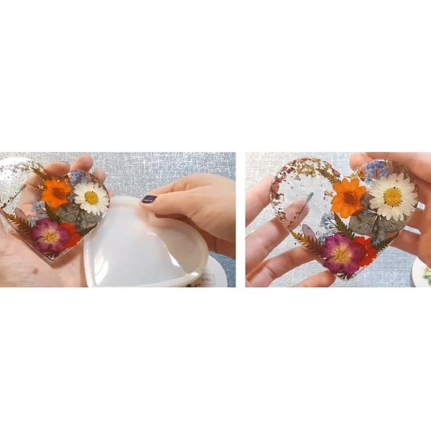 Heart Shaped Resin Mould 6 Inch