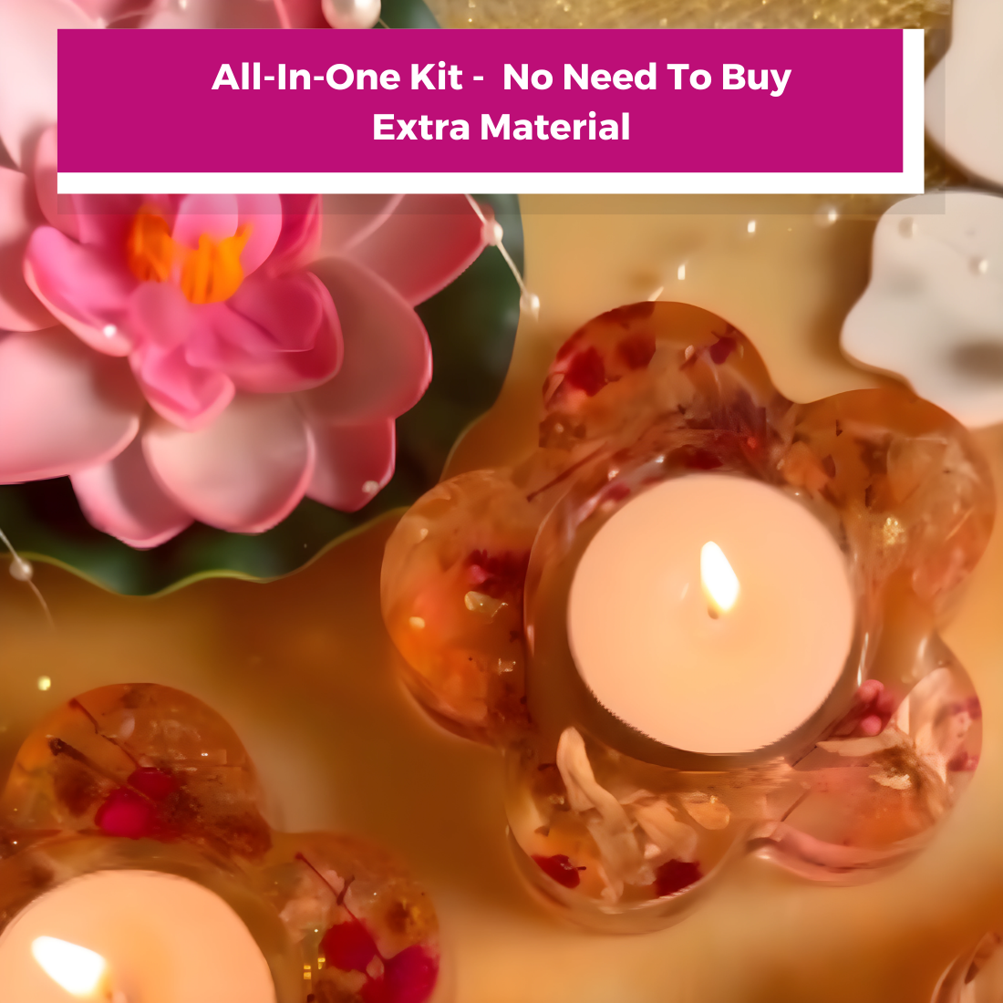 Resin Art Tea Light Holder Kit