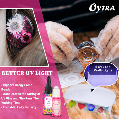 UV Resin DIY Jewelry Earring Making Kit 60g - image 3