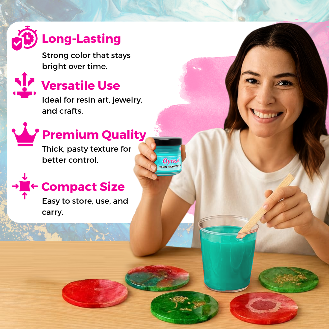 Resin Art Pigment Set of 2 - 20g Each