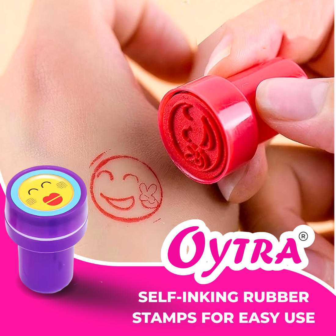 Motivation Rubber Stamps Set of 40 Pieces