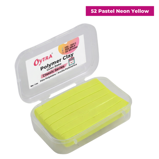 Polymer Clay Oven Bake 100 Gram (Pastel Neon Yellow)