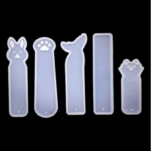 5 Pcs Bookmark Resin Mould