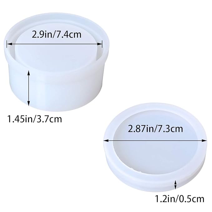 Round Gift Box Resin Art Mould