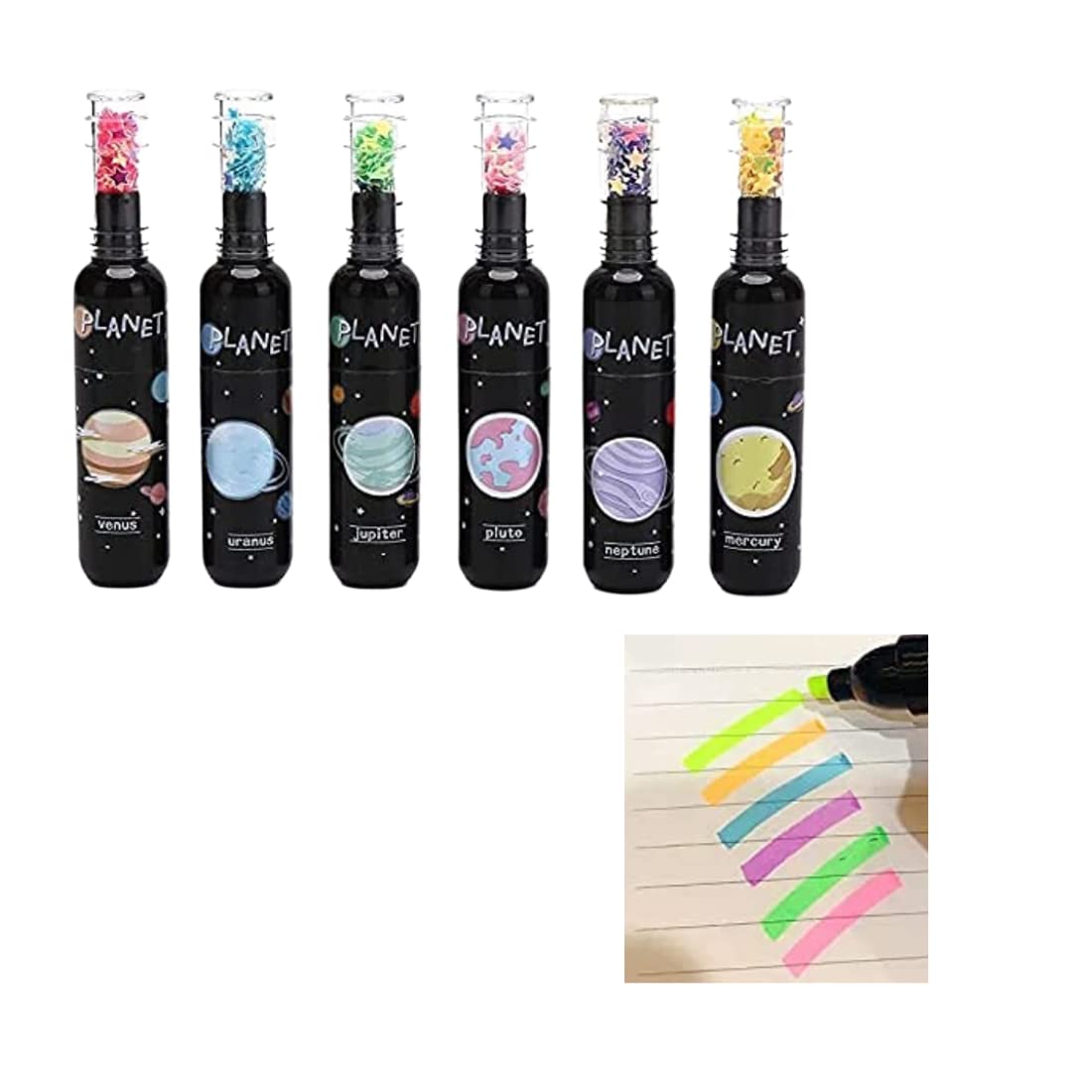 Space Theme Highlighters Marker Pens Stationery